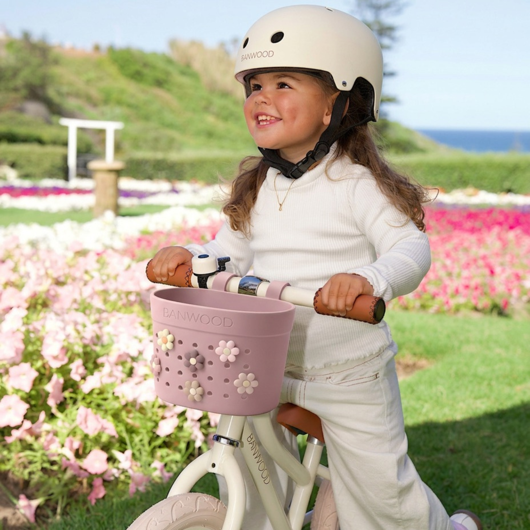Pin & Ride Eco Scooter Basket - Dusty Rose