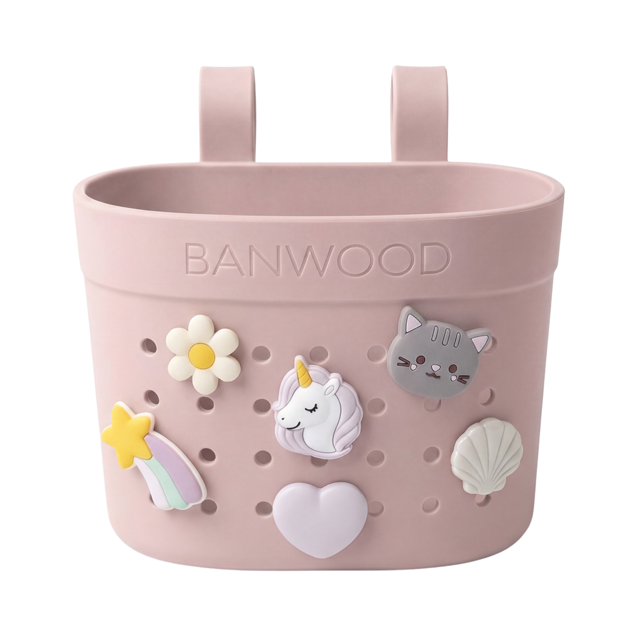 Pin & Ride Eco Scooter Basket - Faded Pink