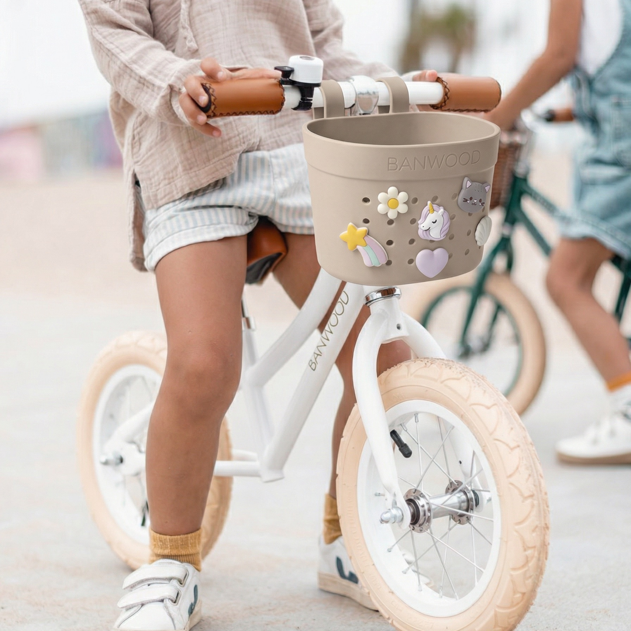 Pin & Ride Eco Scooter Basket - Sand