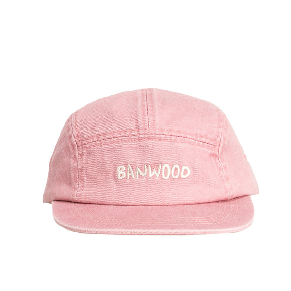 Washed 5 Panel Cap - Rose