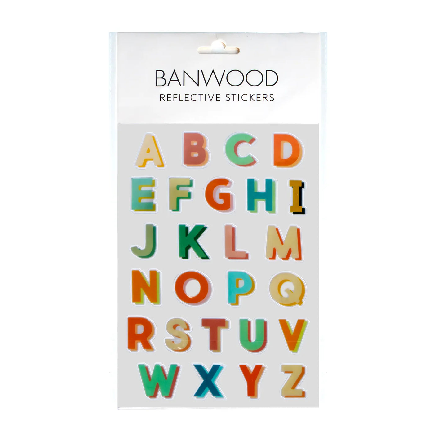 Reflective Stickers - Colourful Alphabet