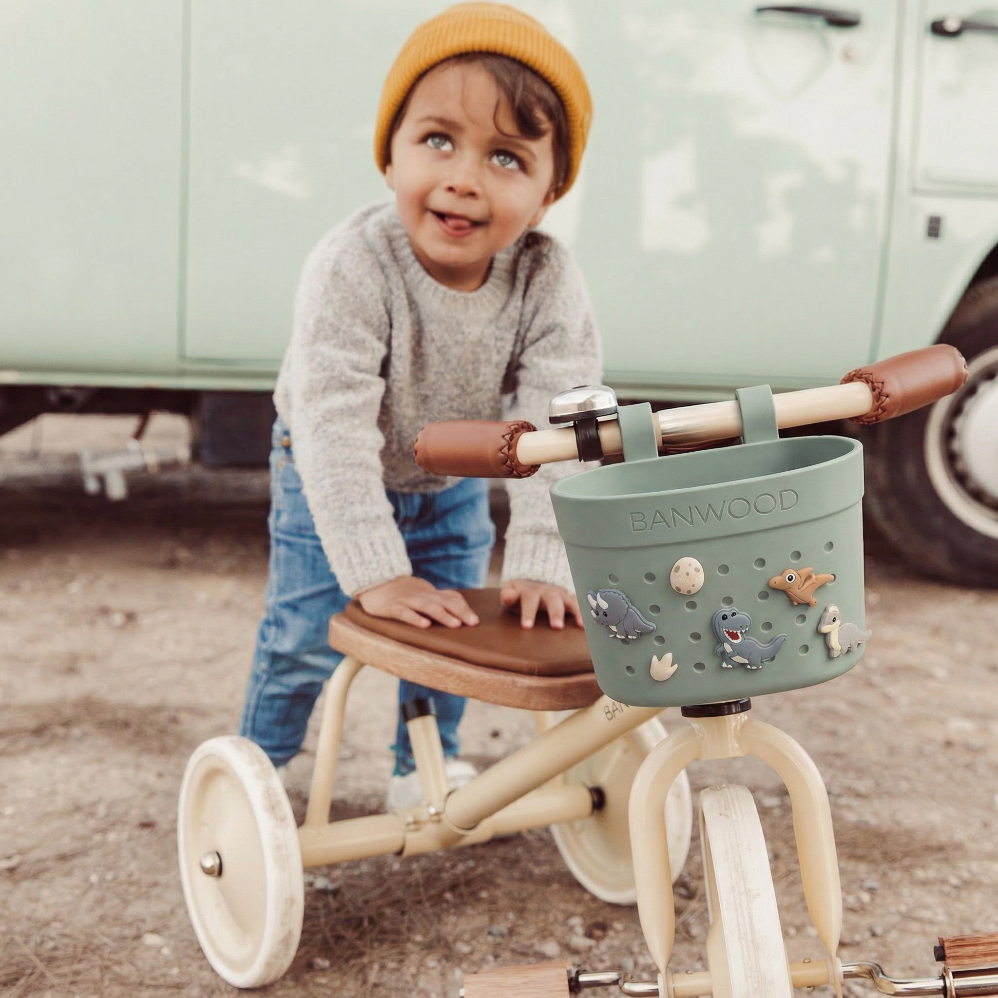 Pin & Ride Eco Scooter Basket - Clay