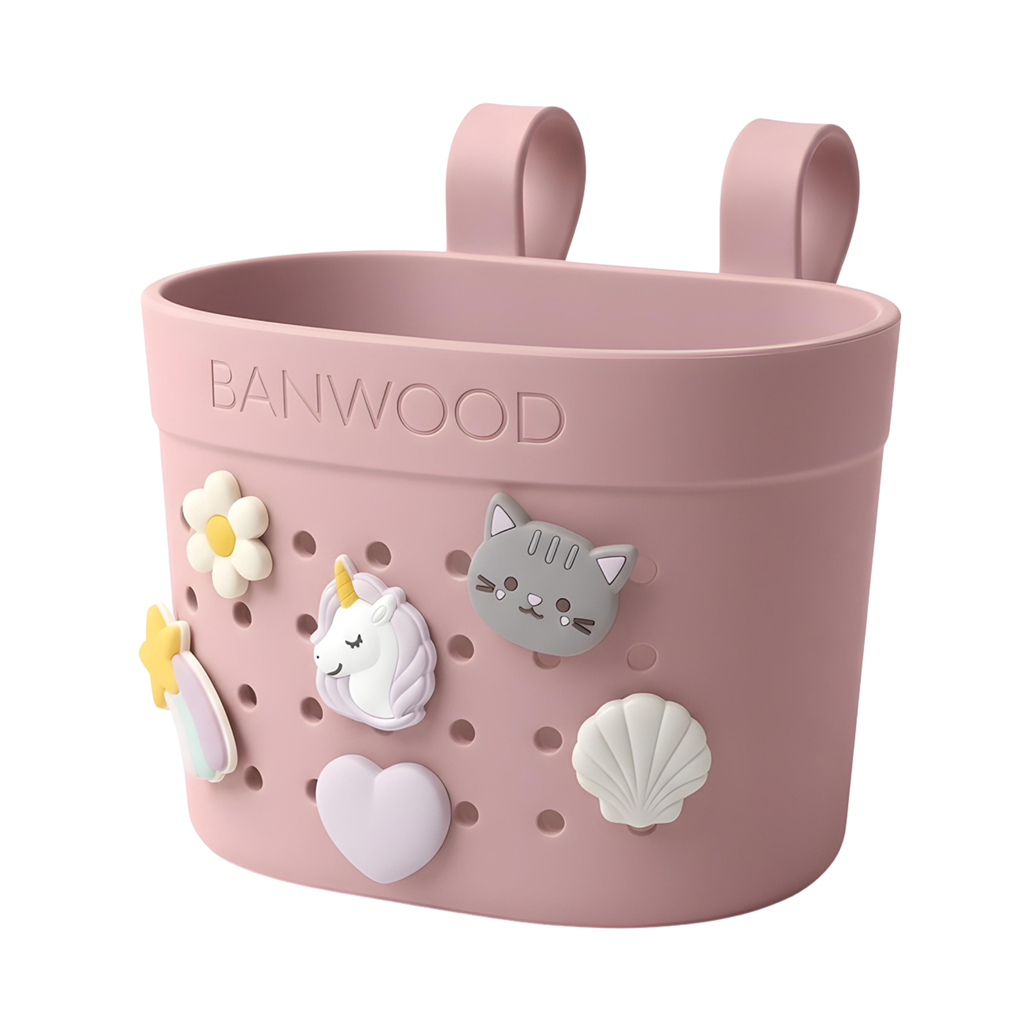 Pin & Ride Eco Scooter Basket - Dusty Rose