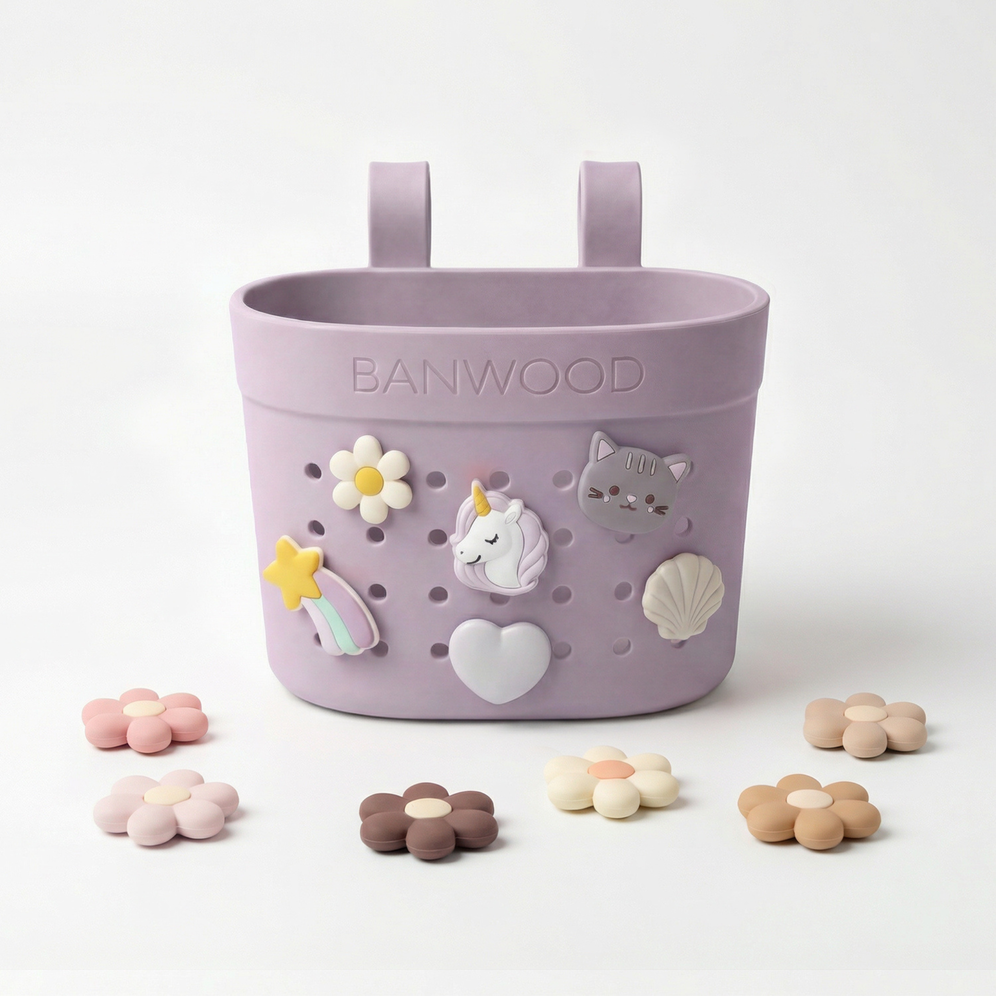 Pin & Ride Eco Scooter Basket - Lavender