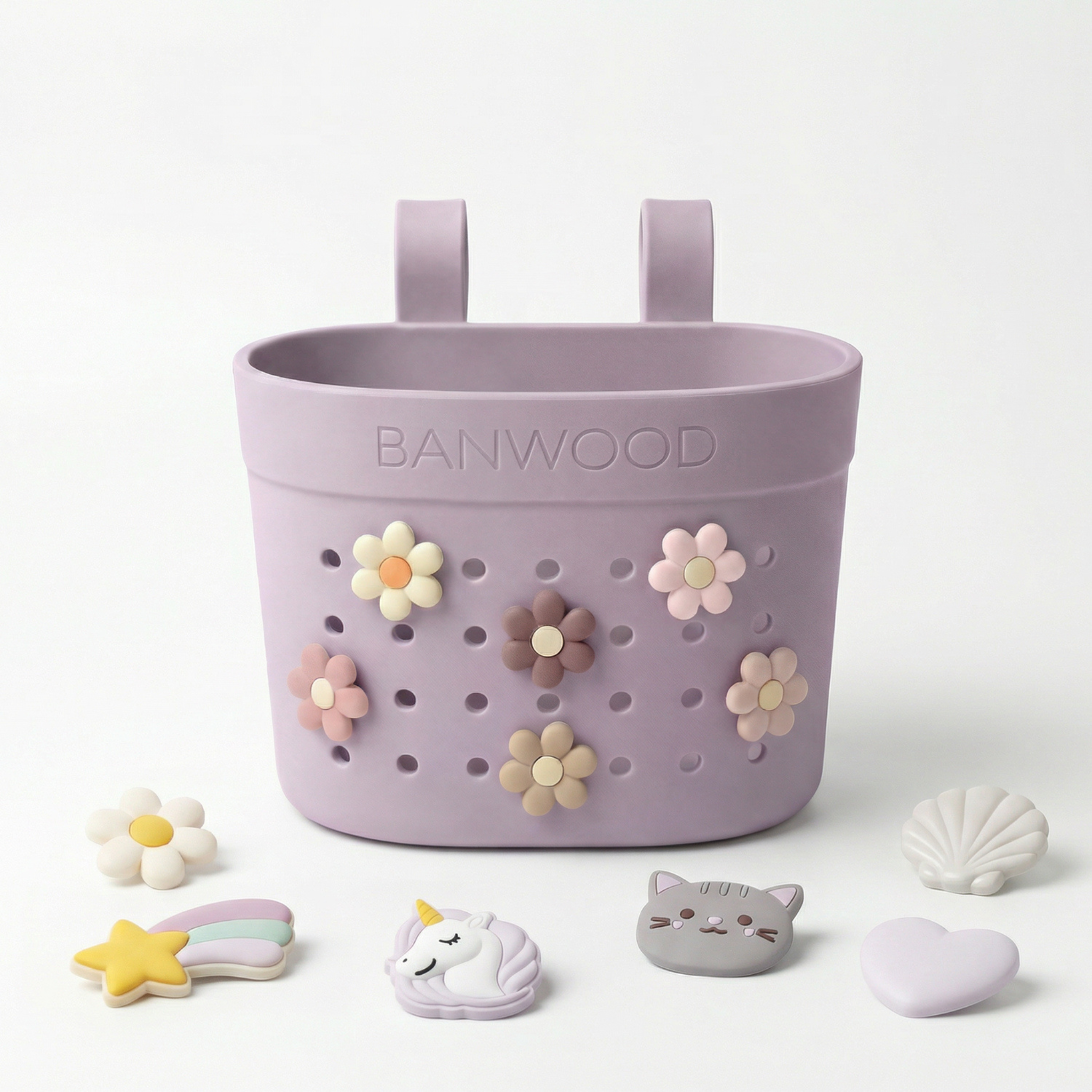Pin & Ride Eco Scooter Basket - Lavender
