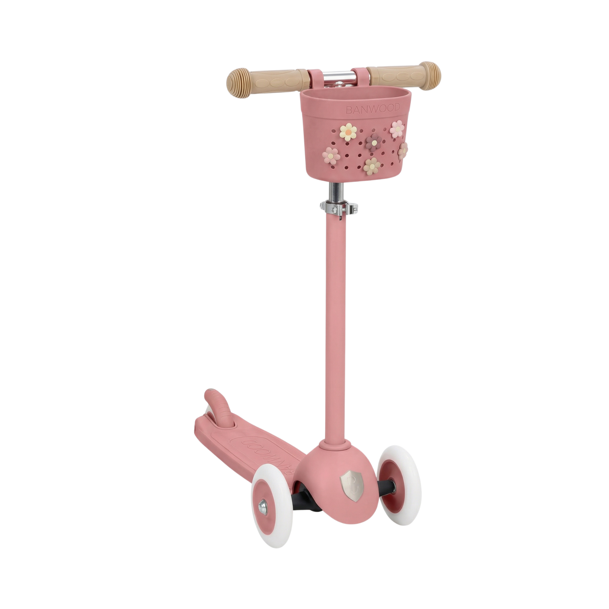 Pin & Ride Eco Scooter Basket - Raspberry